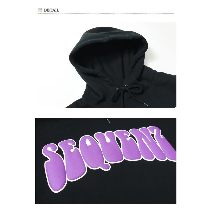 SEQUENZ シークエンズ バックプリント スウェットパーカー フーディー プルパーカー 裏起毛 ユニセックス ビッグシルエット 送料無料 23370016 |  | 13