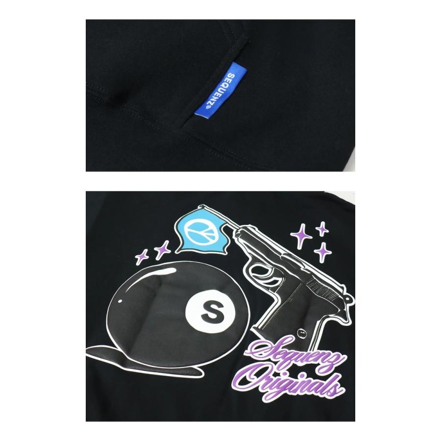 SEQUENZ シークエンズ バックプリント スウェットパーカー フーディー プルパーカー 裏起毛 ユニセックス ビッグシルエット 送料無料 23370016 |  | 15