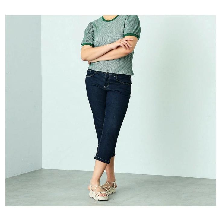 大きいサイズ C17 C-SEVENTEEN レディース クロップドテーパード クロップドパンツ デニム ジーンズ ストレッチ シーセブンティーン C-17 送料無料 CR350 |  | 05