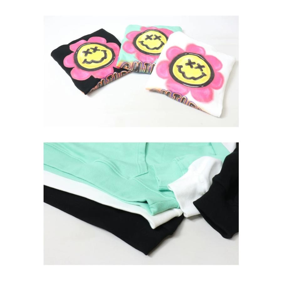 SMILEY FACE スマイリーフェイス フラワースマイル スウェットパーカー