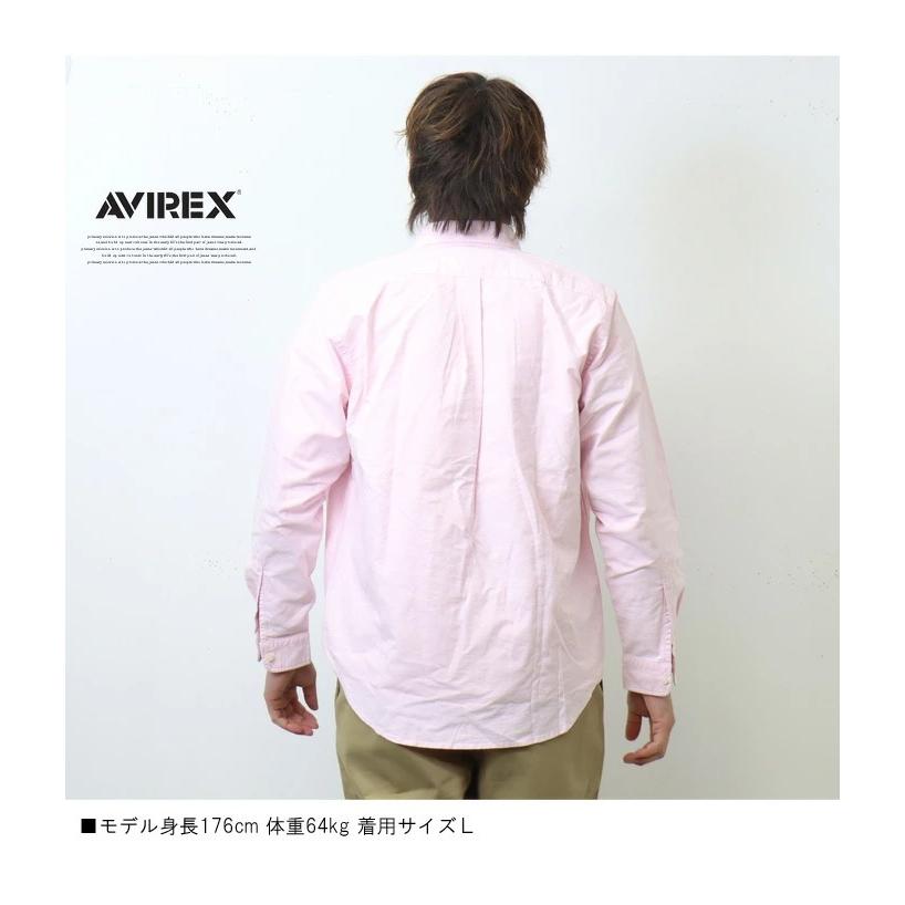 AVIREX アヴィレックス 長袖 オックスシャツ ボタンダウン メンズ オックスフォードシャツ ボタンダウンシャツ トップス 定番 アビレックス 783-3920004 | AVIREX | 10