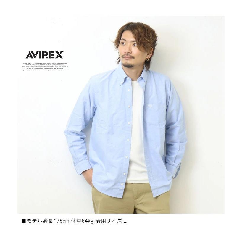 AVIREX アヴィレックス 長袖 オックスシャツ ボタンダウン メンズ オックスフォードシャツ ボタンダウンシャツ トップス 定番 アビレックス 783-3920004 | AVIREX | 06