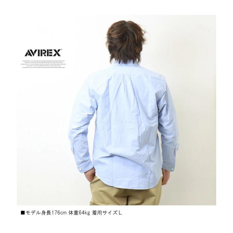 AVIREX アヴィレックス 長袖 オックスシャツ ボタンダウン メンズ オックスフォードシャツ ボタンダウンシャツ トップス 定番 アビレックス 783-3920004 | AVIREX | 07