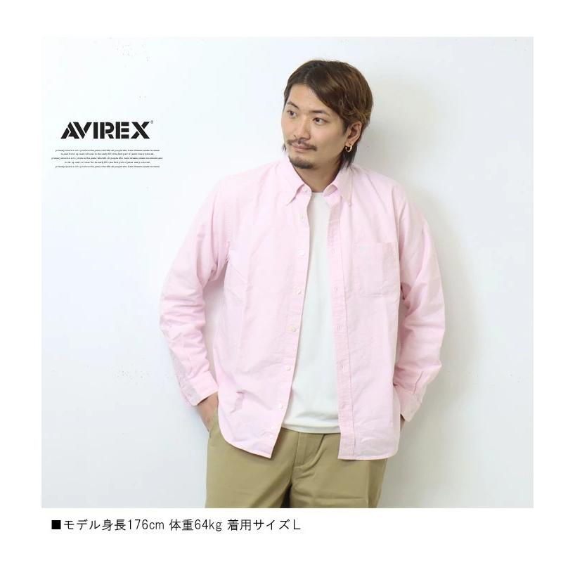 AVIREX アヴィレックス 長袖 オックスシャツ ボタンダウン メンズ オックスフォードシャツ ボタンダウンシャツ トップス 定番 アビレックス 783-3920004 | AVIREX | 09
