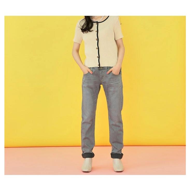 SALE Lee リー キッズ ジュニア ウエストゴム テーパード ジーンズ 130cm 140cm 150cm 160cm ストレッチデニム 男の子 女の子 スクールサイズ LK6211 | Lee | 17