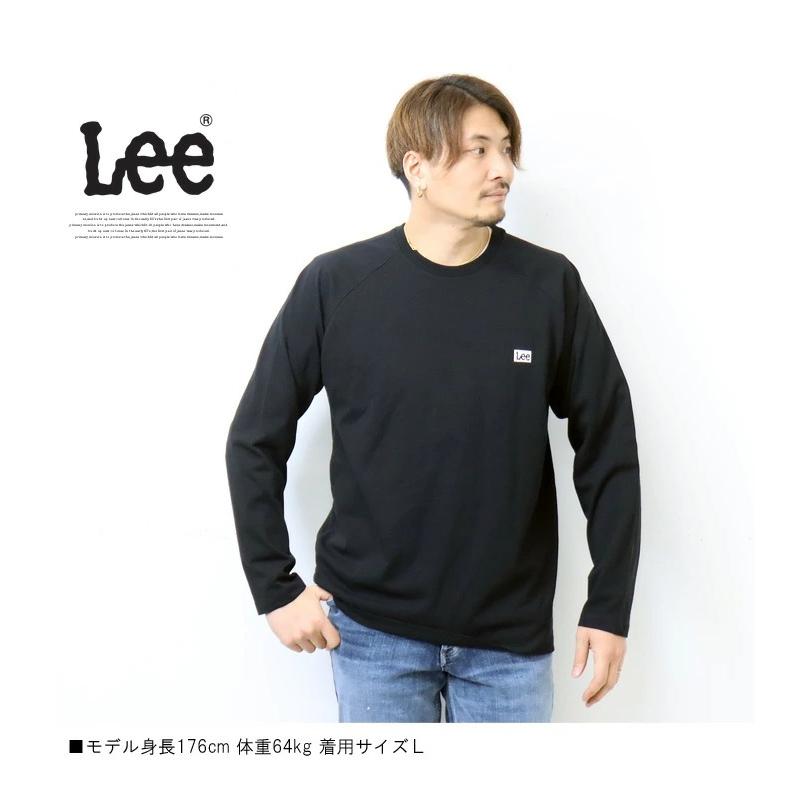 Lee リー ロゴ刺繍 バックプリント 長袖 Tシャツ メンズ