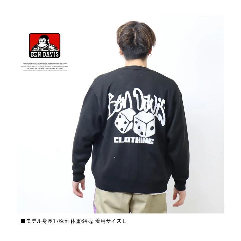 BEN DAVIS（ベンデイビス） ダイス ニットカーディガン セーター 