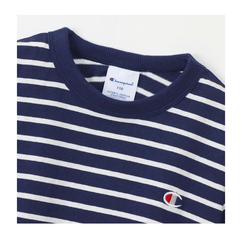 Champion（チャンピオン） キッズ ボーダー 半袖 Tシャツ 130cm 140cm