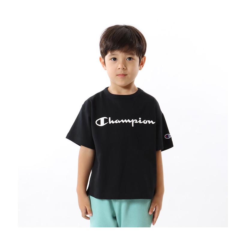 Champion（チャンピオン） キッズ ロゴプリント 半袖 Tシャツ ビッグ