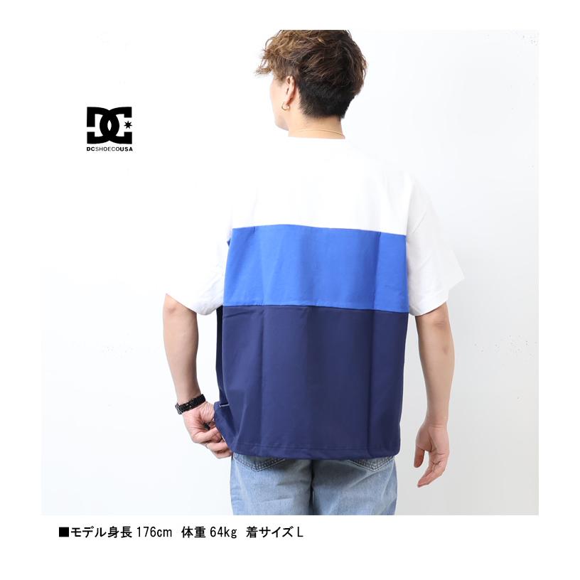 DC SHOES ディーシーシュー 切り替え オーバーサイズ 半袖 Tシャツ ドロップショルダー ビッグシルエット ユニセックス DST231041 | DC SHOES | 04