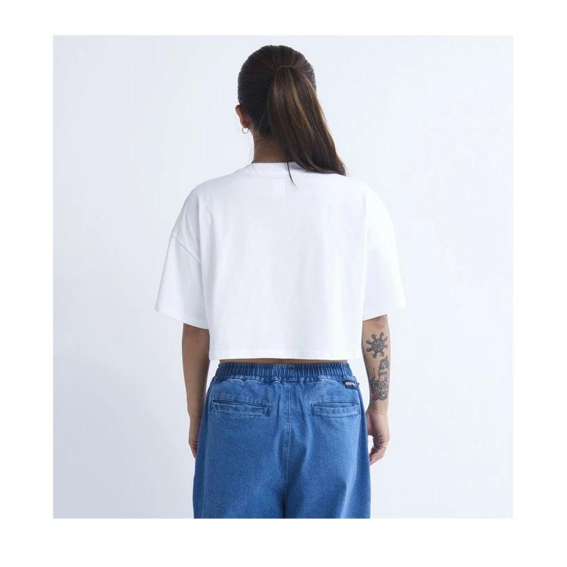 DC SHOES ディーシーシュー レディース アーチロゴ クロップド 半袖 Tシャツ ドロップショルダー ビッグシルエット LST231314 | DC SHOES | 03