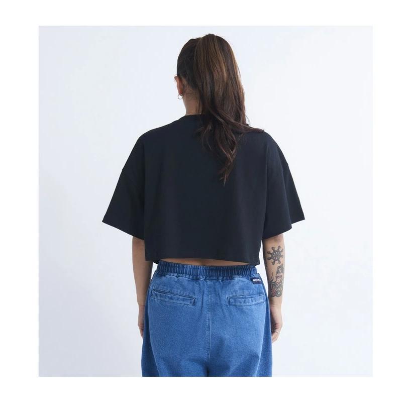 DC SHOES ディーシーシュー レディース アーチロゴ クロップド 半袖 Tシャツ ドロップショルダー ビッグシルエット LST231314 | DC SHOES | 05