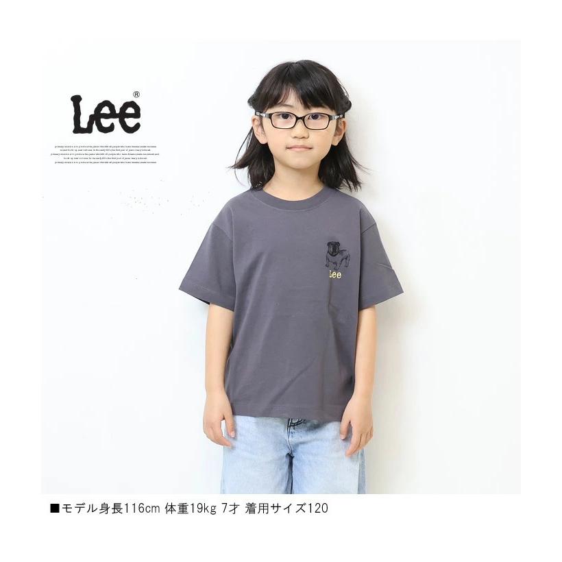 Lee（リー） キッズ ブルドッグプリント 半袖 Tシャツ 120cm 130cm