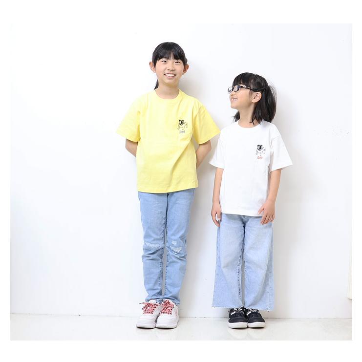 Lee（リー） キッズ ブルドッグプリント 半袖 Tシャツ 120cm 130cm