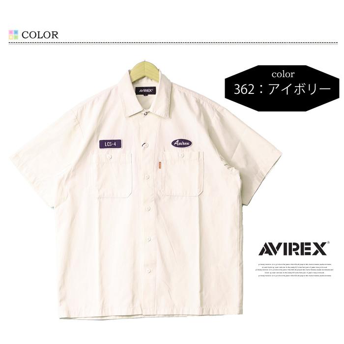 AVIREX アヴィレックス ワークシャツ U.S.N. 半袖シャツ メンズ AVIREX アヴィレックス ワークシャツ U.S.N. 半袖シャツ メンズ