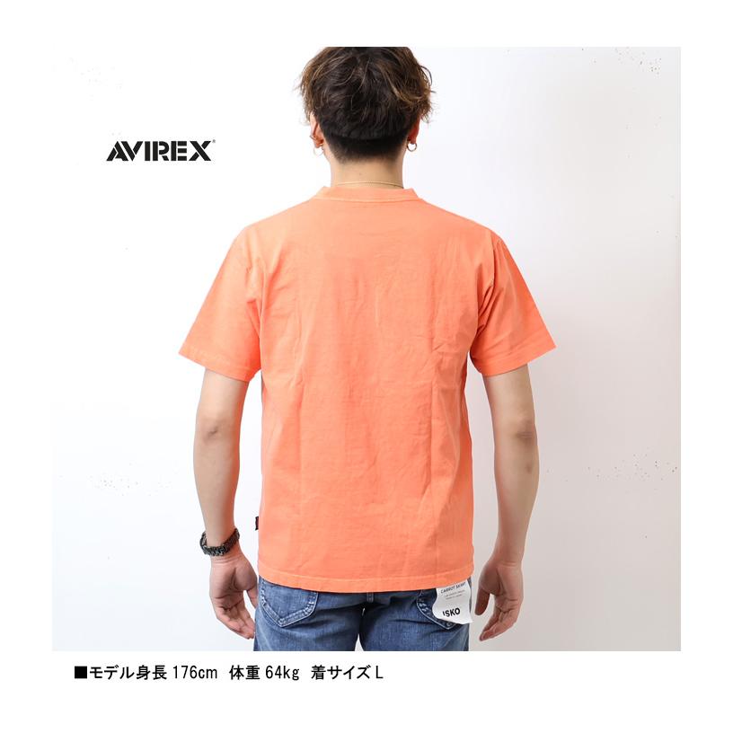 AVIREX（アヴィレックス） フェードウォッシュ ピグメント加工 Tシャツ