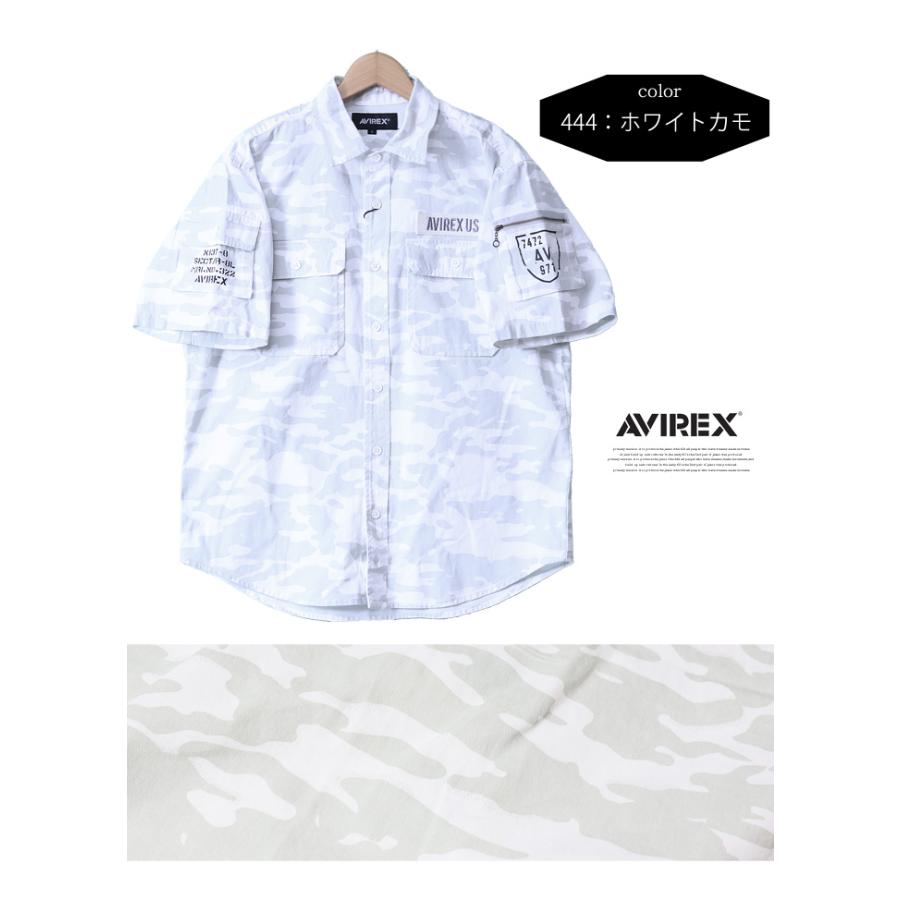 AVIREX アヴィレックス 半袖 ベーシック ファティーグシャツ メンズ トップス 半袖シャツ ポケット 定番 アビレックス 送料無料 783-3923001 783-5923001の画像