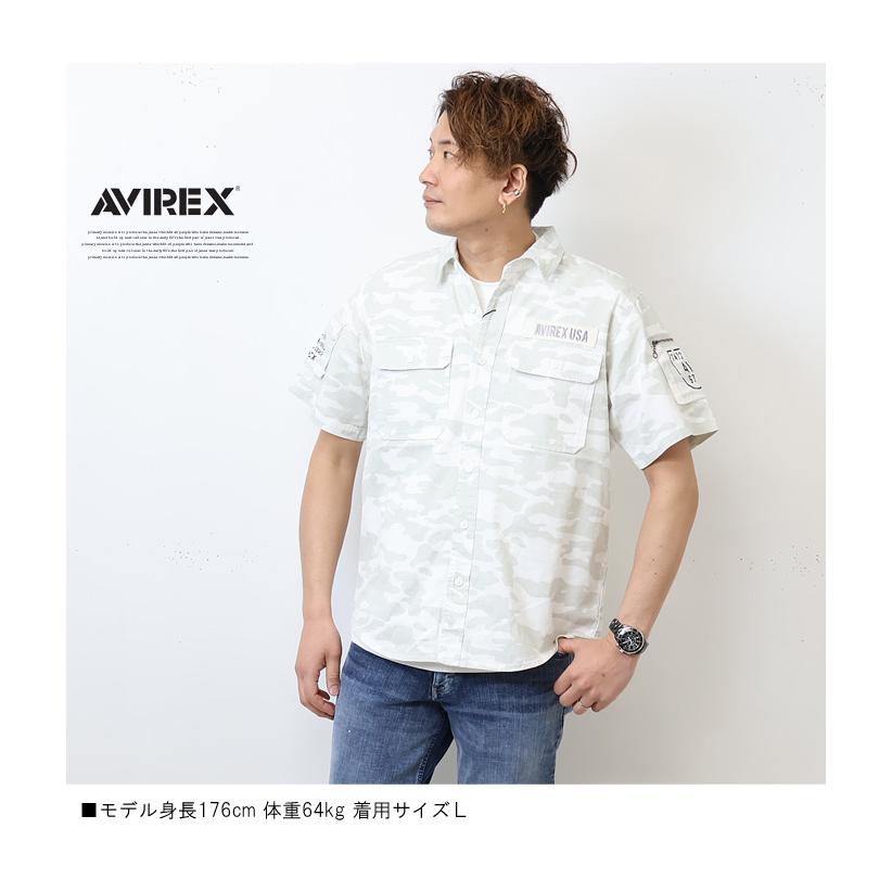 AVIREX アヴィレックス 半袖 ベーシック ファティーグシャツ AVIREX アヴィレックス 半袖 ベーシック ファティーグシャツ