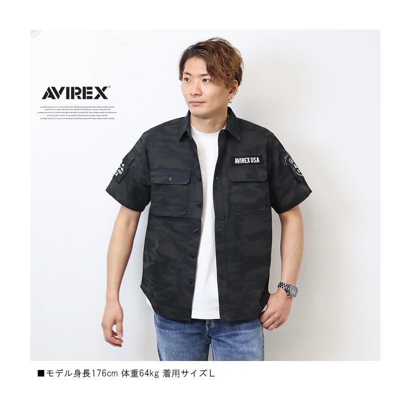 AVIREX アヴィレックス 半袖 ベーシック ファティーグシャツ メンズ 