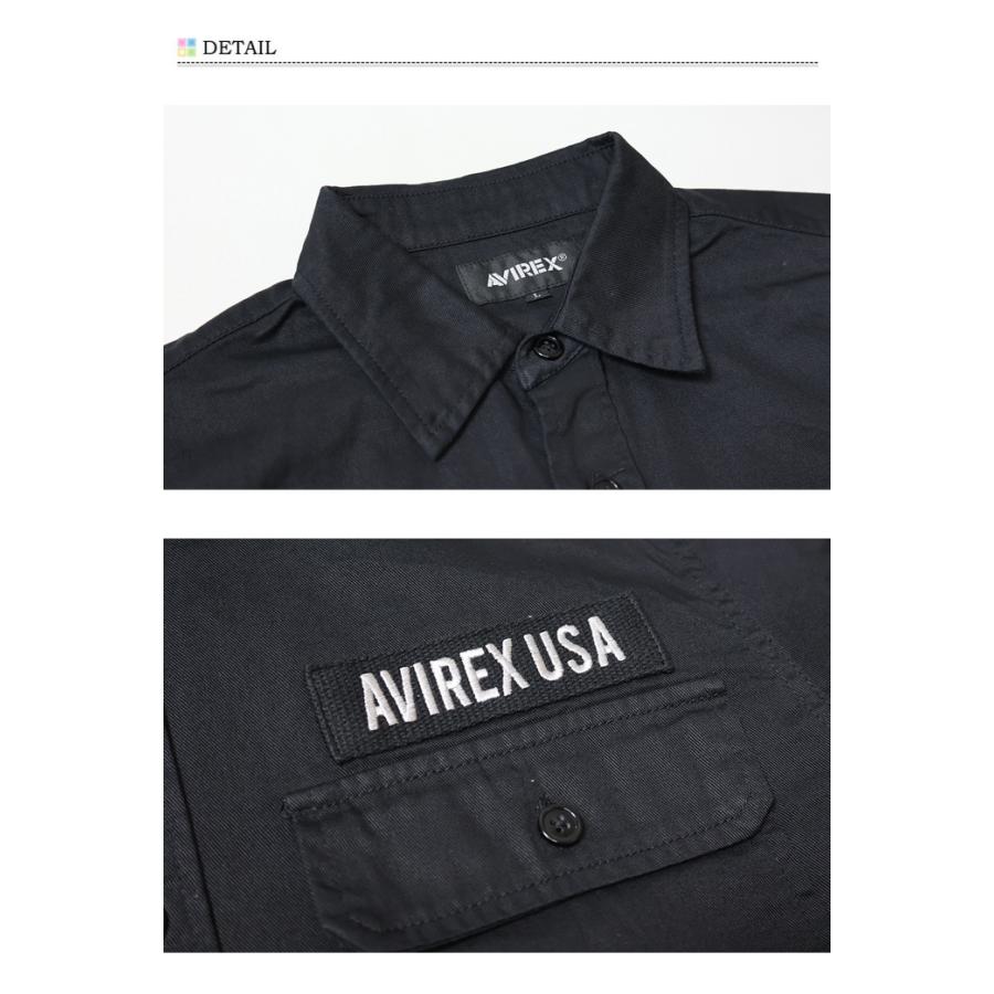AVIREX（アヴィレックス） 半袖 ベーシック ファティーグシャツ メンズ