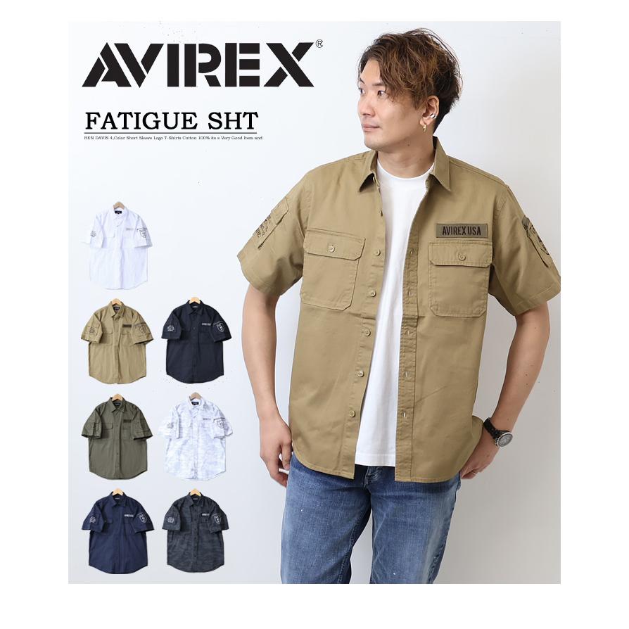 AVIREX アヴィレックス 半袖 ベーシック ファティーグシャツ AVIREX アヴィレックス 半袖 ベーシック ファティーグシャツ