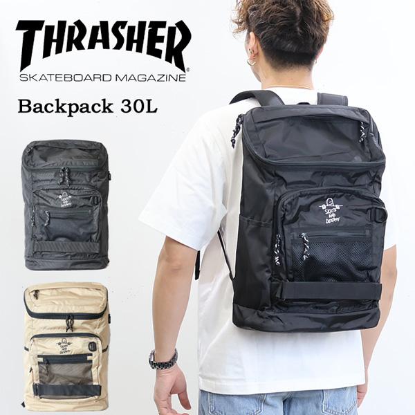 THRASHER スラッシャー バックパック 30L GONZ スクエアリュック リュックサック デイパック メンズ レディース ユニセックス 送料無料 THR-262 | THRASHER