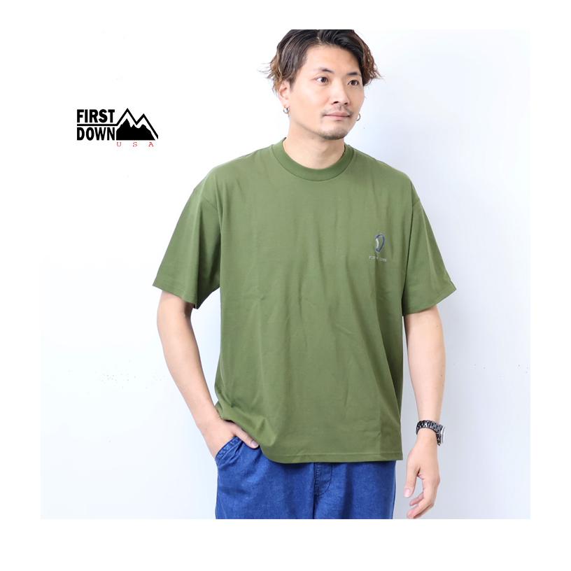 FIRST DOWN USA ファーストダウン バックプリント 半袖 Tシャツ by lee qura 半T メンズ レディース ユニセックス ビッグシルエット ビッグT 送料無料 F401007 | FIRST DOWN | 10