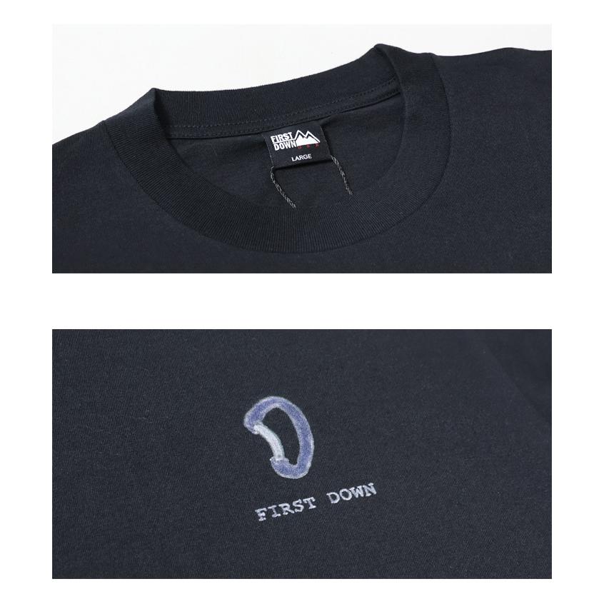 FIRST DOWN USA ファーストダウン バックプリント 半袖 Tシャツ by lee qura 半T メンズ レディース ユニセックス ビッグシルエット ビッグT 送料無料 F401007 | FIRST DOWN | 13