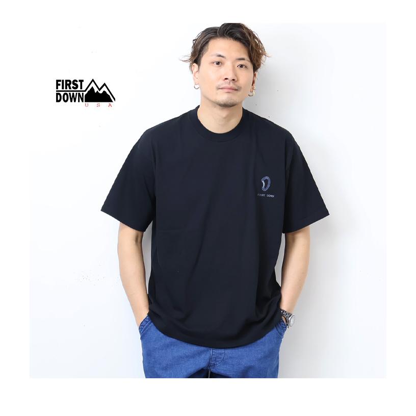 FIRST DOWN USA ファーストダウン バックプリント 半袖 Tシャツ by lee qura 半T メンズ レディース ユニセックス ビッグシルエット ビッグT 送料無料 F401007 | FIRST DOWN | 07