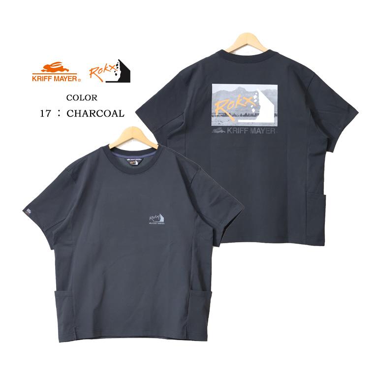 KRIFF MAYER クリフメイヤー ROKX ロックス コラボクールタフT ロゴ バックプリント 半袖 Tシャツ バックプリント メンズ 接触冷感 涼しい 送料無料 2245104 | KRIFF MAYER | 10
