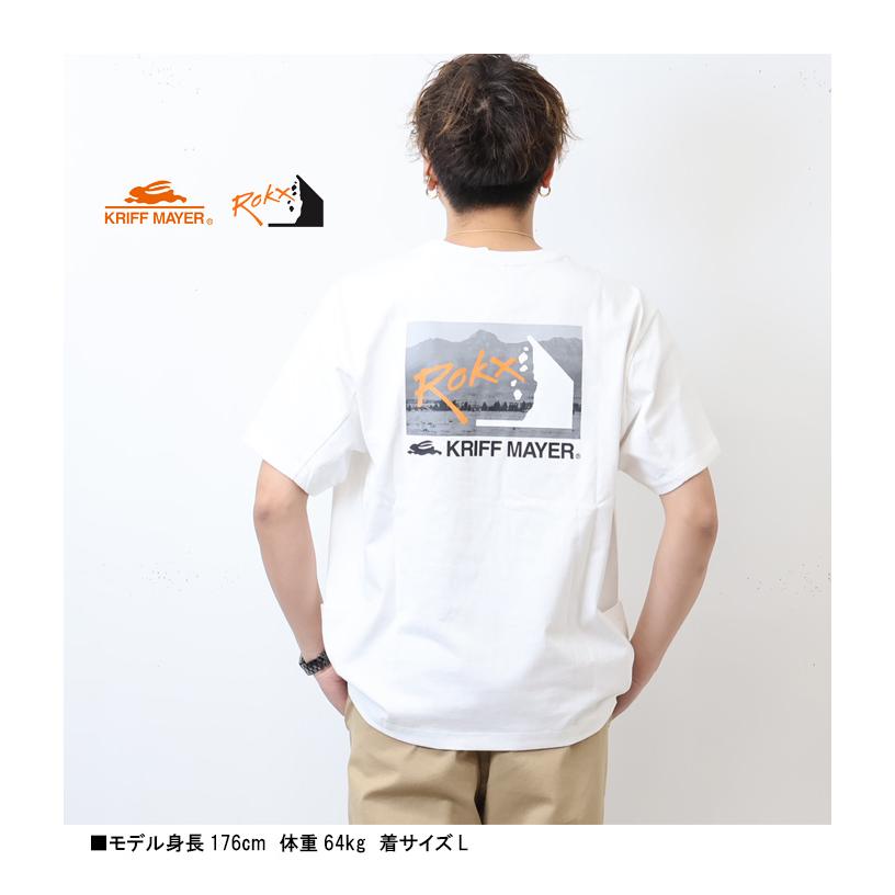 KRIFF MAYER クリフメイヤー ROKX ロックス コラボクールタフT ロゴ バックプリント 半袖 Tシャツ バックプリント メンズ 接触冷感 涼しい 送料無料 2245104 | KRIFF MAYER | 06