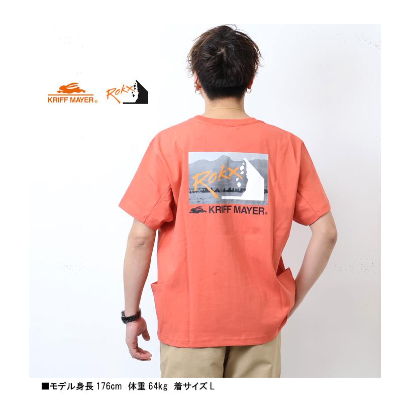 KRIFF MAYER クリフメイヤー ROKX ロックス コラボクールタフT ロゴ バックプリント 半袖 Tシャツ バックプリント メンズ 接触冷感 涼しい 送料無料 2245104 | KRIFF MAYER | 09