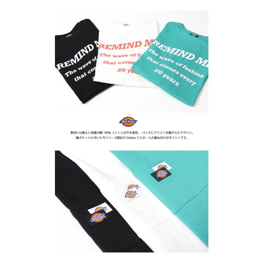 Dickies ディッキーズ プリント 半袖Tシャツ remind me ビッグシルエット ビッグT 半T メンズ レディース ユニセックス 18454100 | Dickies | 12