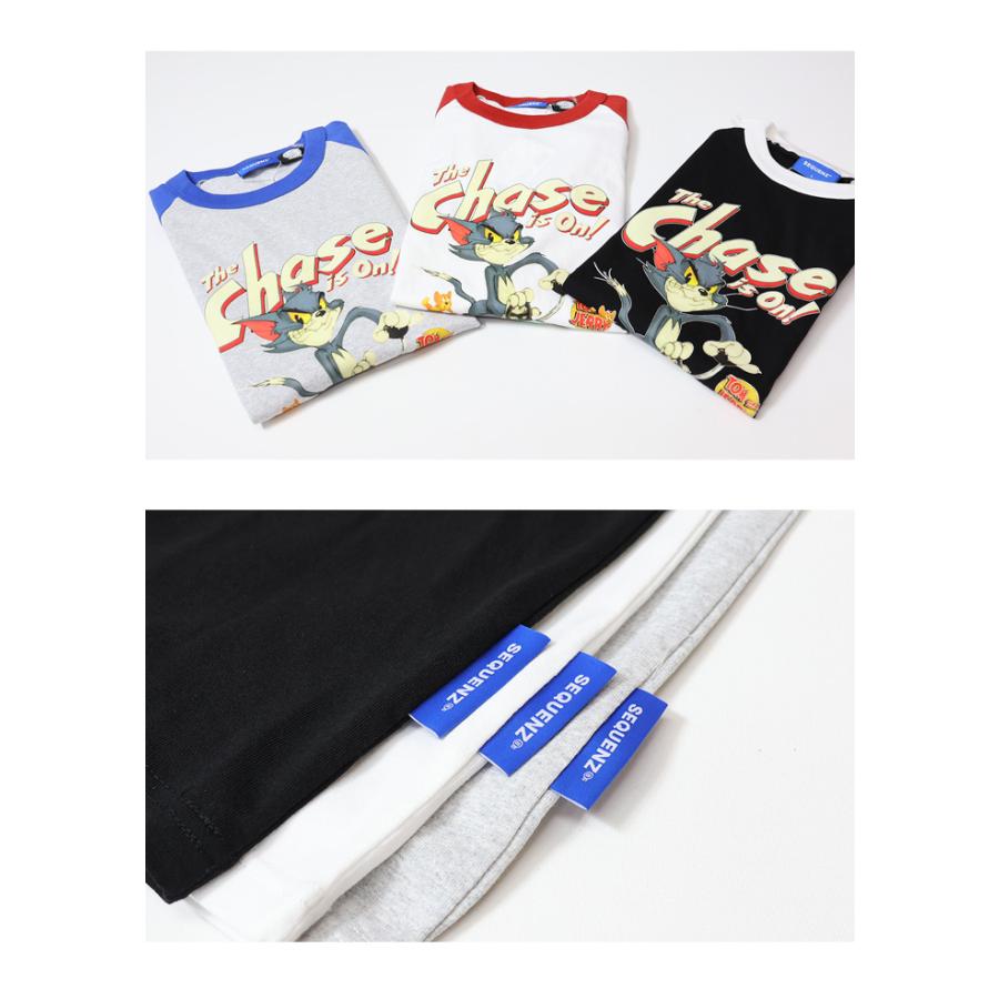 SEQUENZ トムとジェリー ラグランスリーブ プリント 半袖Tシャツ ビッグT 半T メンズ レディース ユニセックス ビッグシルエット トムジェリ 23570905 | Prosperity Sequence | 12