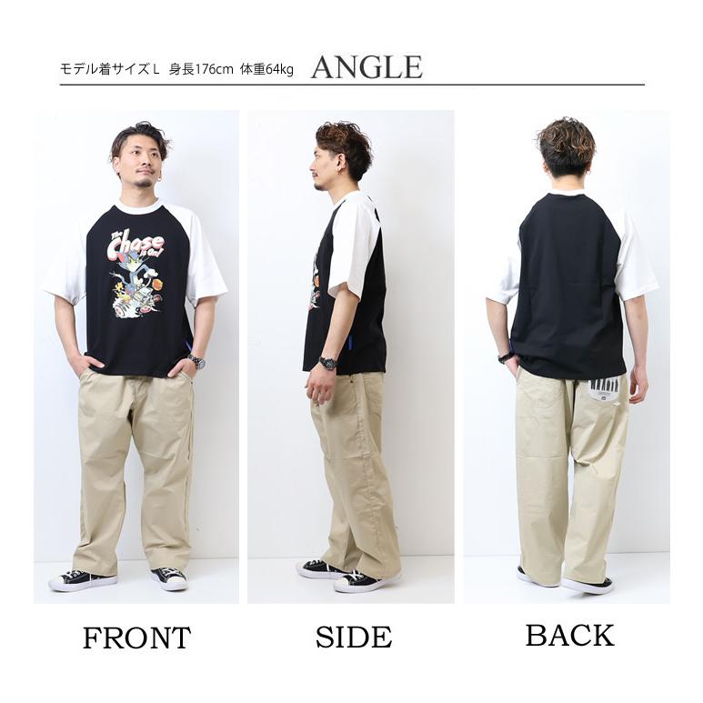 SEQUENZ トムとジェリー ラグランスリーブ プリント 半袖Tシャツ ビッグT 半T メンズ レディース ユニセックス ビッグシルエット トムジェリ 23570905 | Prosperity Sequence | 13