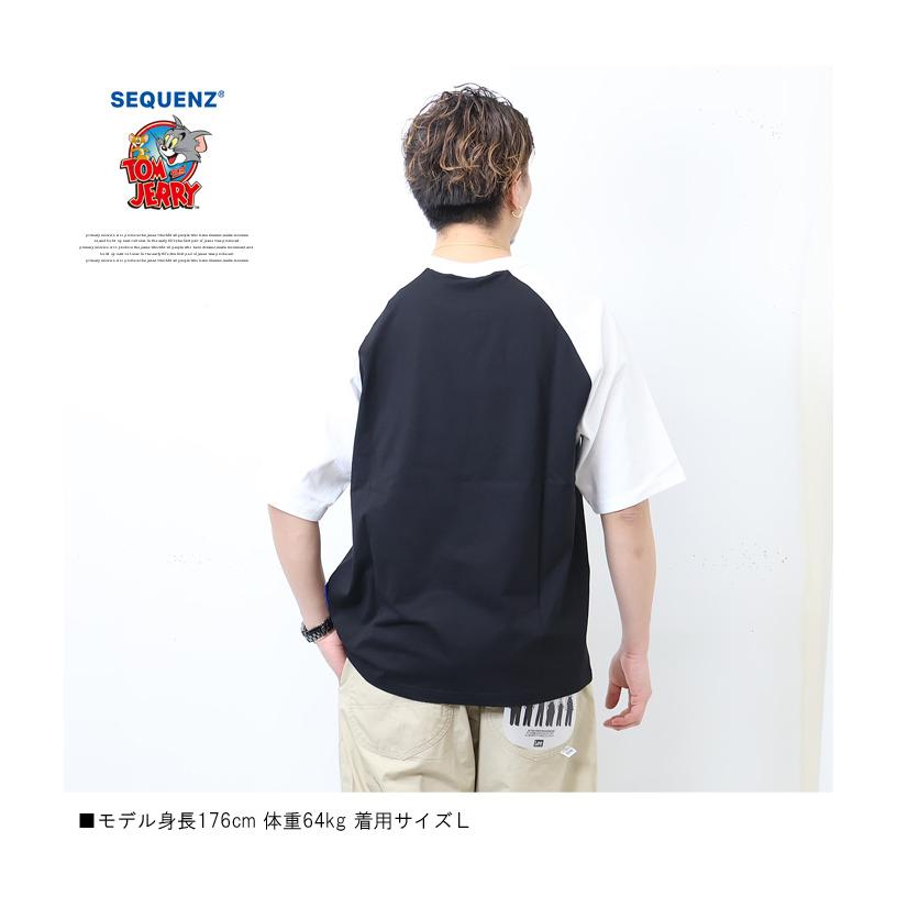 SEQUENZ トムとジェリー ラグランスリーブ プリント 半袖Tシャツ ビッグT 半T メンズ レディース ユニセックス ビッグシルエット トムジェリ 23570905 | Prosperity Sequence | 05