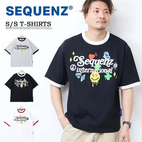 SEQUENZ シークエンズ パラダイスプリント 半袖 Tシャツ 半T メンズ レディース ユニセックス ビッグシルエット プリントTシャツ 23570008 | Prosperity Sequence