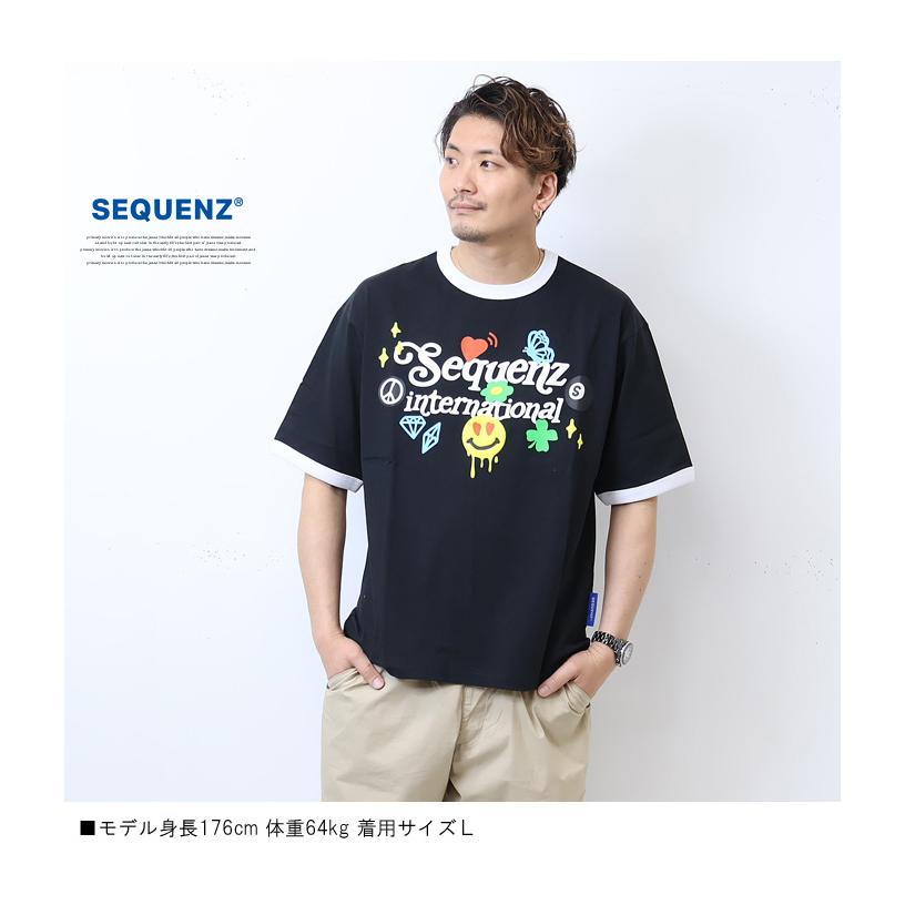 SEQUENZ シークエンズ パラダイスプリント 半袖 Tシャツ 半T メンズ レディース ユニセックス ビッグシルエット プリントTシャツ 23570008 | Prosperity Sequence | 10