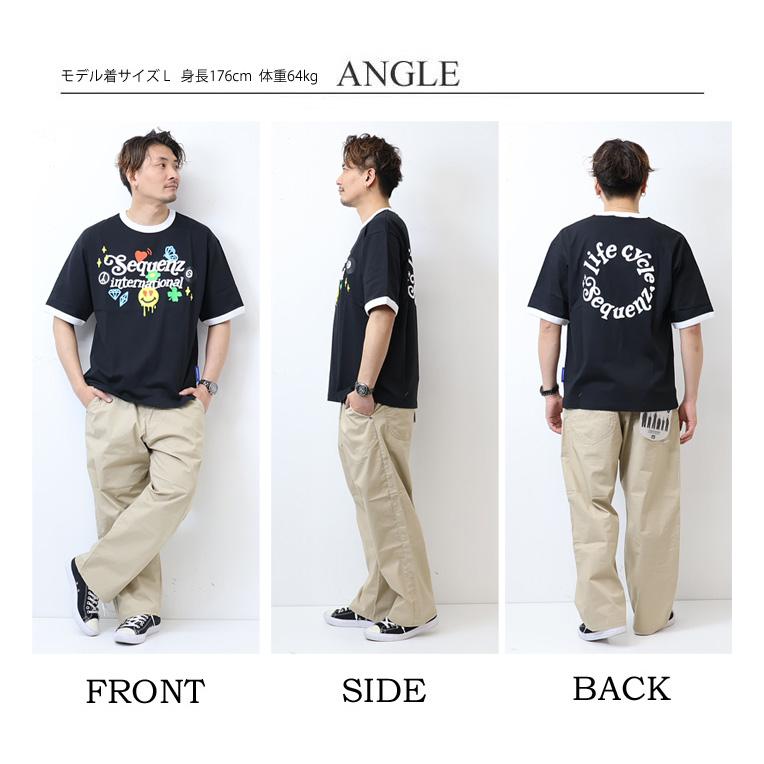 SEQUENZ シークエンズ パラダイスプリント 半袖 Tシャツ 半T メンズ レディース ユニセックス ビッグシルエット プリントTシャツ 23570008 | Prosperity Sequence | 13
