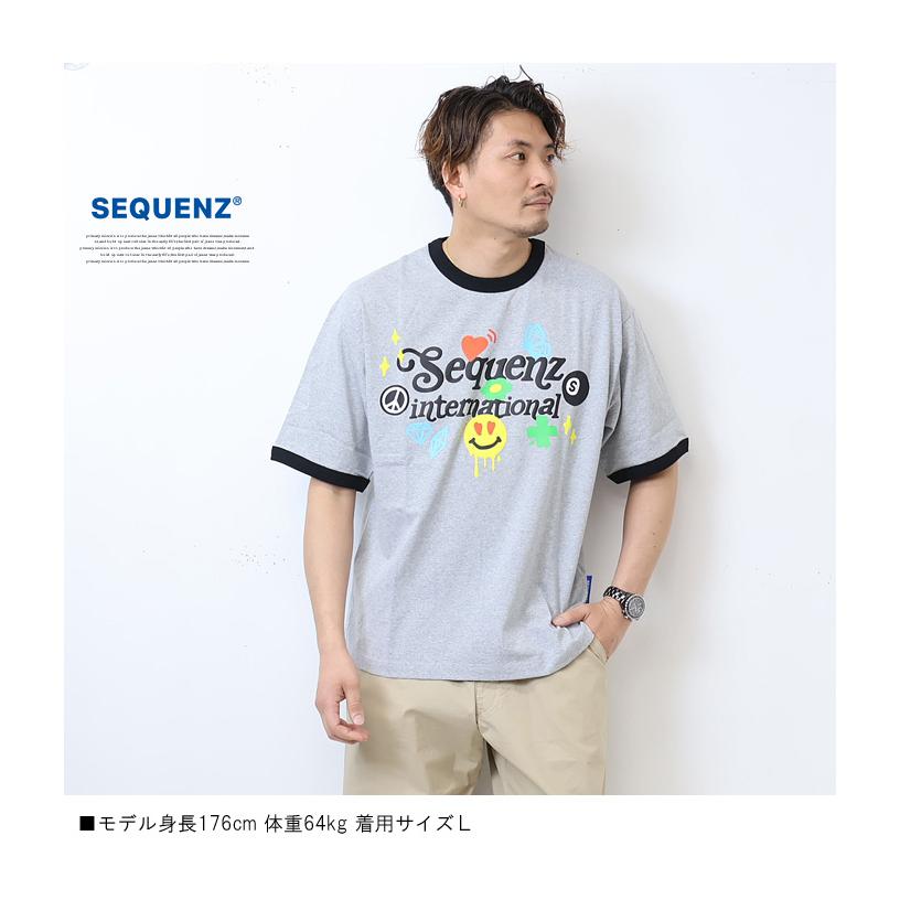 SEQUENZ シークエンズ パラダイスプリント 半袖 Tシャツ 半T メンズ レディース ユニセックス ビッグシルエット プリントTシャツ 23570008 | Prosperity Sequence | 07