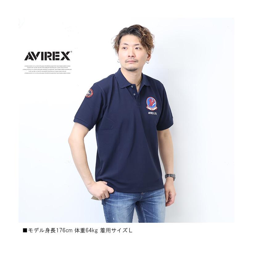 SALE セール AVIREX アヴィレックス 半袖ポロシャツ TOP GUN FLAG トップガン フラッグ メンズ アビレックス 送料無料 783-3136003｜rexone｜08