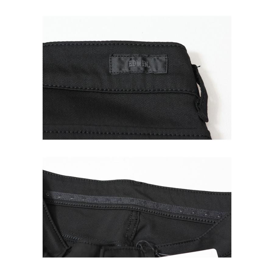 EDWIN エドウィン レディース MEB01S-575 ハタラクロ COOL ブーツカット 涼しいパンツ パンツ ストレッチ 仕事着 クール 送料無料 ブラック 黒 | INTERNATIONAL BASIC | 10