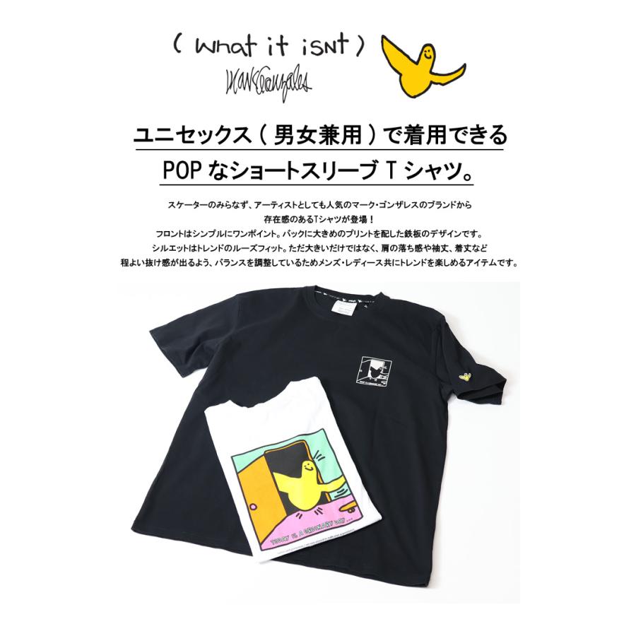 What it isNt ART BY MARK GONZALES マークゴンザレス バックプリント 半袖Tシャツ ビッグシルエット ビッグT メンズ レディース ユニセックス 2H7-13302｜rexone｜03