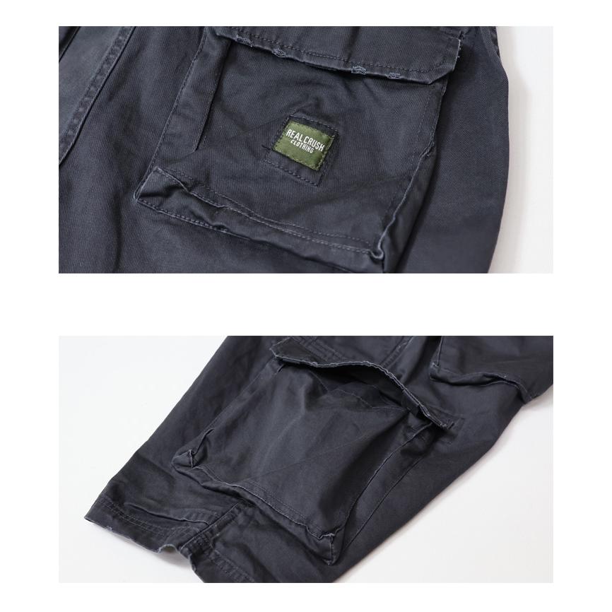 大きいサイズ REAL CRUSH CLOTHING ベルト付き カーゴショーツ カーゴ