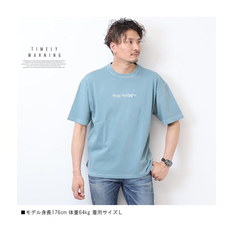 Timely Warning タイムリーワーニング ピグメント プリント 半袖Tシャツ 半T メンズ レディース ユニセックス 23551024 | TIMELY WARNING | 07