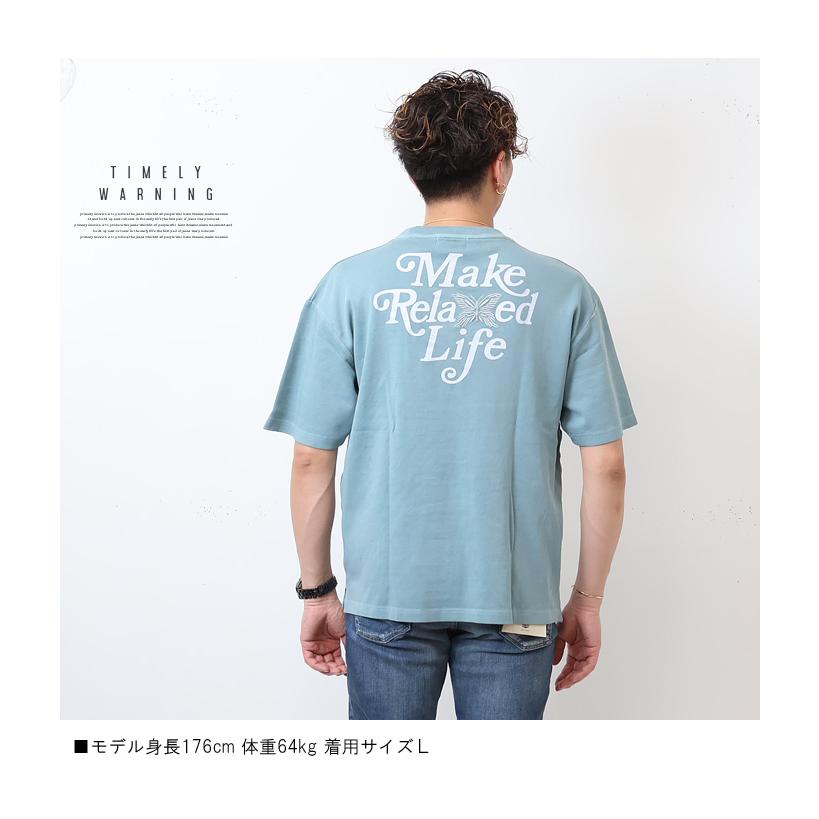 Timely Warning タイムリーワーニング ピグメント プリント 半袖Tシャツ 半T メンズ レディース ユニセックス 23551024 | TIMELY WARNING | 08