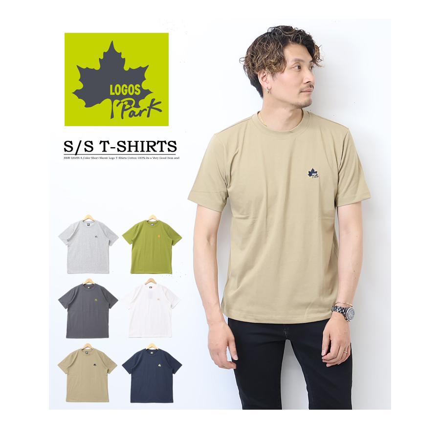 LOGOS Park ロゴスパーク ワンポイントロゴ刺繍 半袖Tシャツ 半T LOGOS Park ロゴスパーク ワンポイントロゴ刺繍 半袖Tシャツ 半T