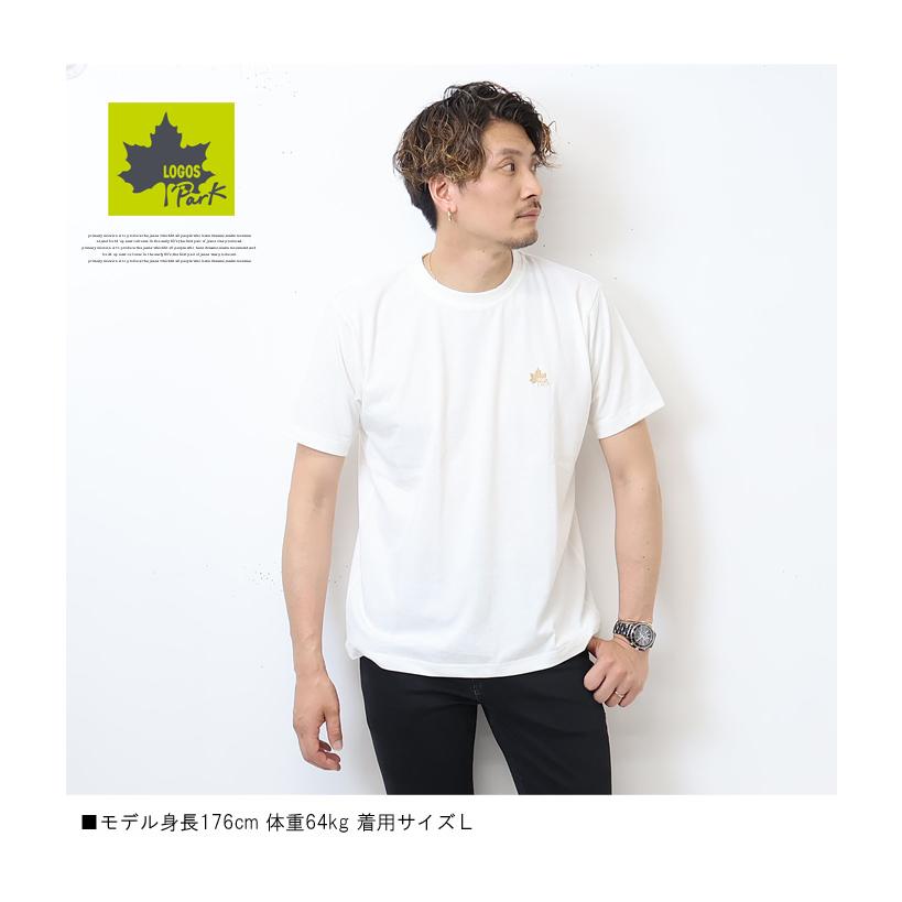 LOGOS Park ロゴスパーク ワンポイントロゴ刺繍 半袖Tシャツ 半T LOGOS Park ロゴスパーク ワンポイントロゴ刺繍 半袖Tシャツ 半T