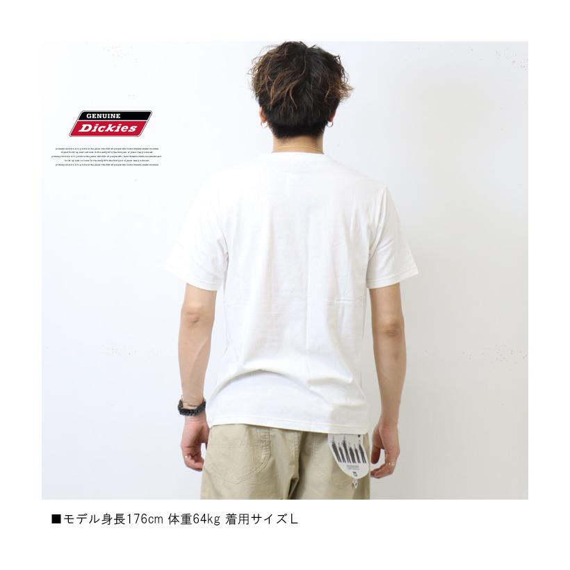 大きいサイズ GENUINE Dickies ジェニュイン ディッキーズ 胸ポケット ロゴ刺繍 半袖Tシャツ 半T メンズ レディース ユニセックス 3260-3181 | Dickies | 06