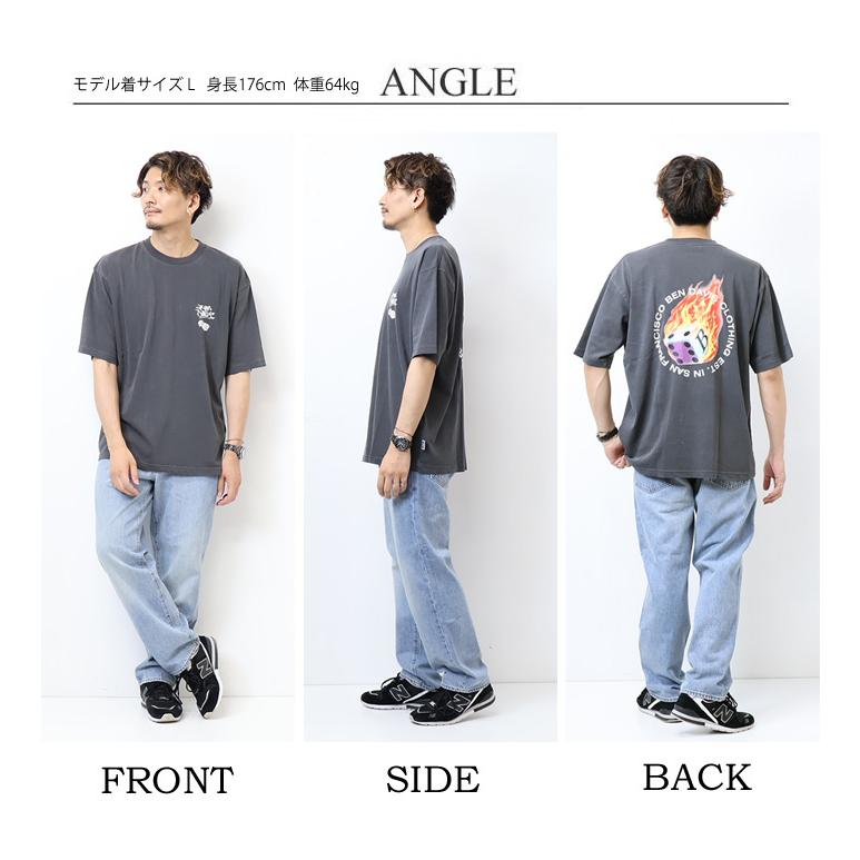 BEN DAVIS（ベンデイビス） ピグメント フレイム ダイス 半袖Tシャツ